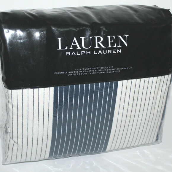 Ralph Lauren Bedding Casey Cotton Striped Duvet Set Poshmark